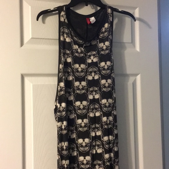 h&m skull dress